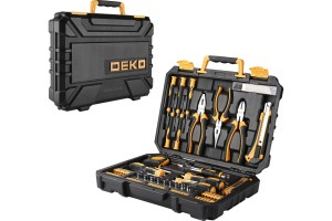 Набор инструмента универсальный для дома и авто в чемодане Deko TZ82 (82 предм) 065-0736