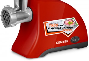 Мясорубка Centek CT-1609 Red, 1550Вт 1,5кг за минуту