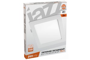 Светильник JAZZWAY PPL-S 15Вт 4000К IP40 WH 190мм квадрат 5008380А