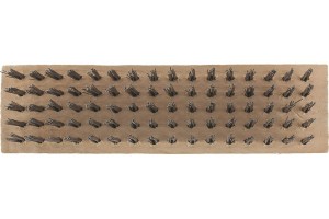 Щетка зачистная 5-и рядная, закаленная прямая проволока, плоская, деревянная Сибртех 74810