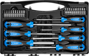 Набор отверток ЗУБР ПРОФЕССИОНАЛ (27пр) магнит.наконечн. Cr-Mo сталь 25240